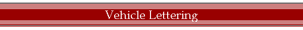 Vehicle Lettering