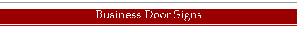 Business Door Signs