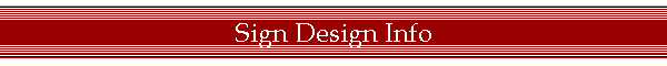 Sign Design Info